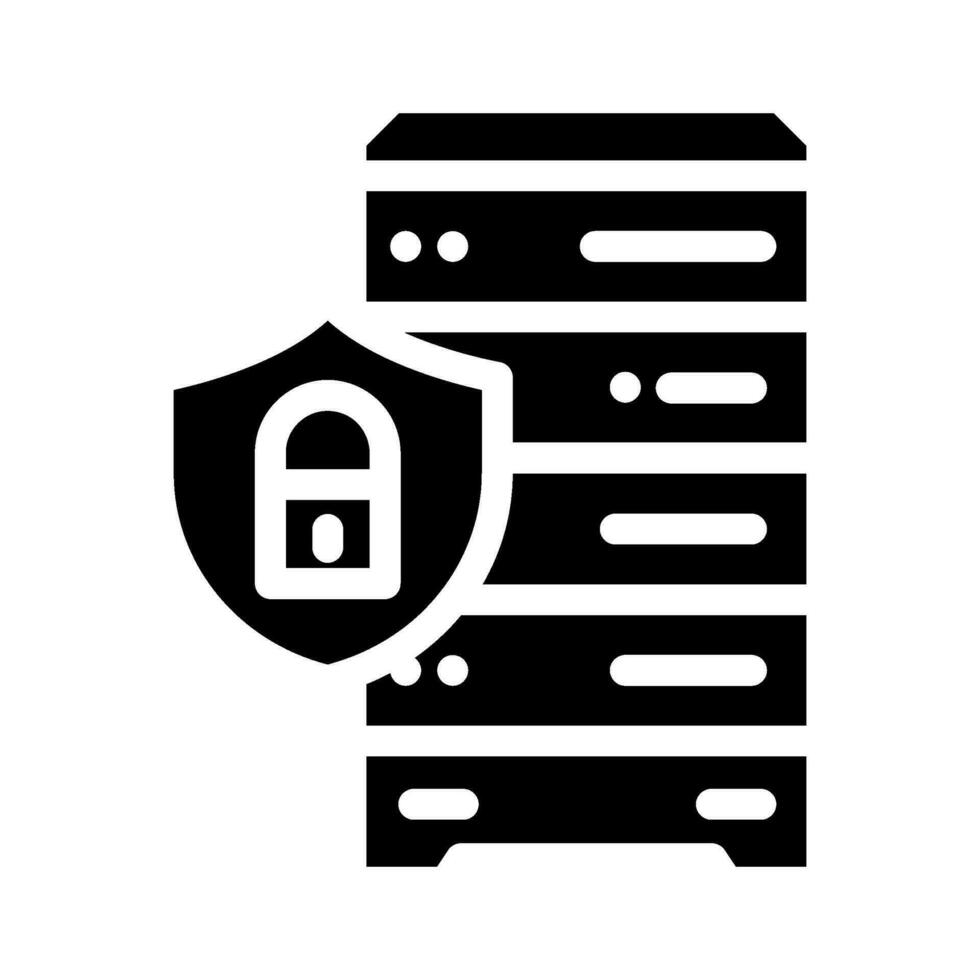 data access control database glyph icon vector illustration 34789749 ...