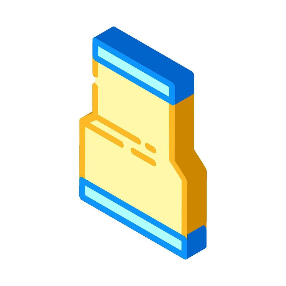 construction pipeline isometric icon vector illustration
