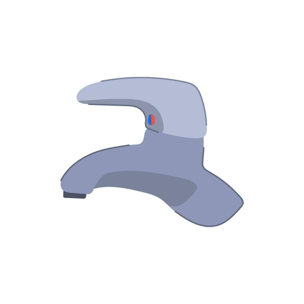 sink bathroom faucet cartoon vector illustration