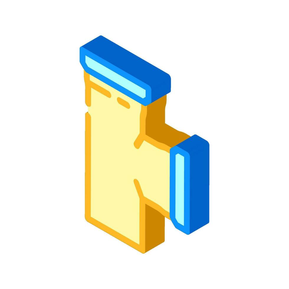 gas pipeline isometric icon vector illustration