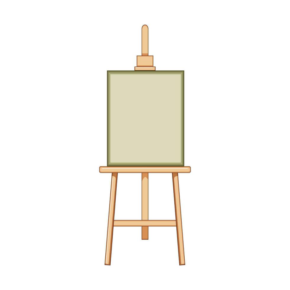 Blank, canvas, cartoon, easel, object, stand, white icon - Download on  Iconfinder