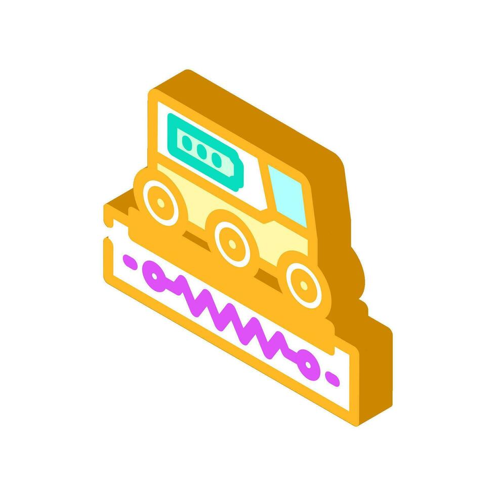 drone charging autonomous delivery isometric icon vector illustration