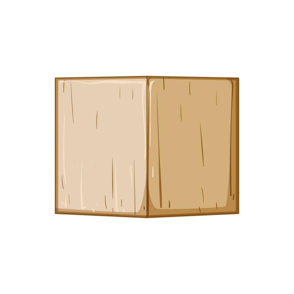 game wooden blocks cartoon vector illustration