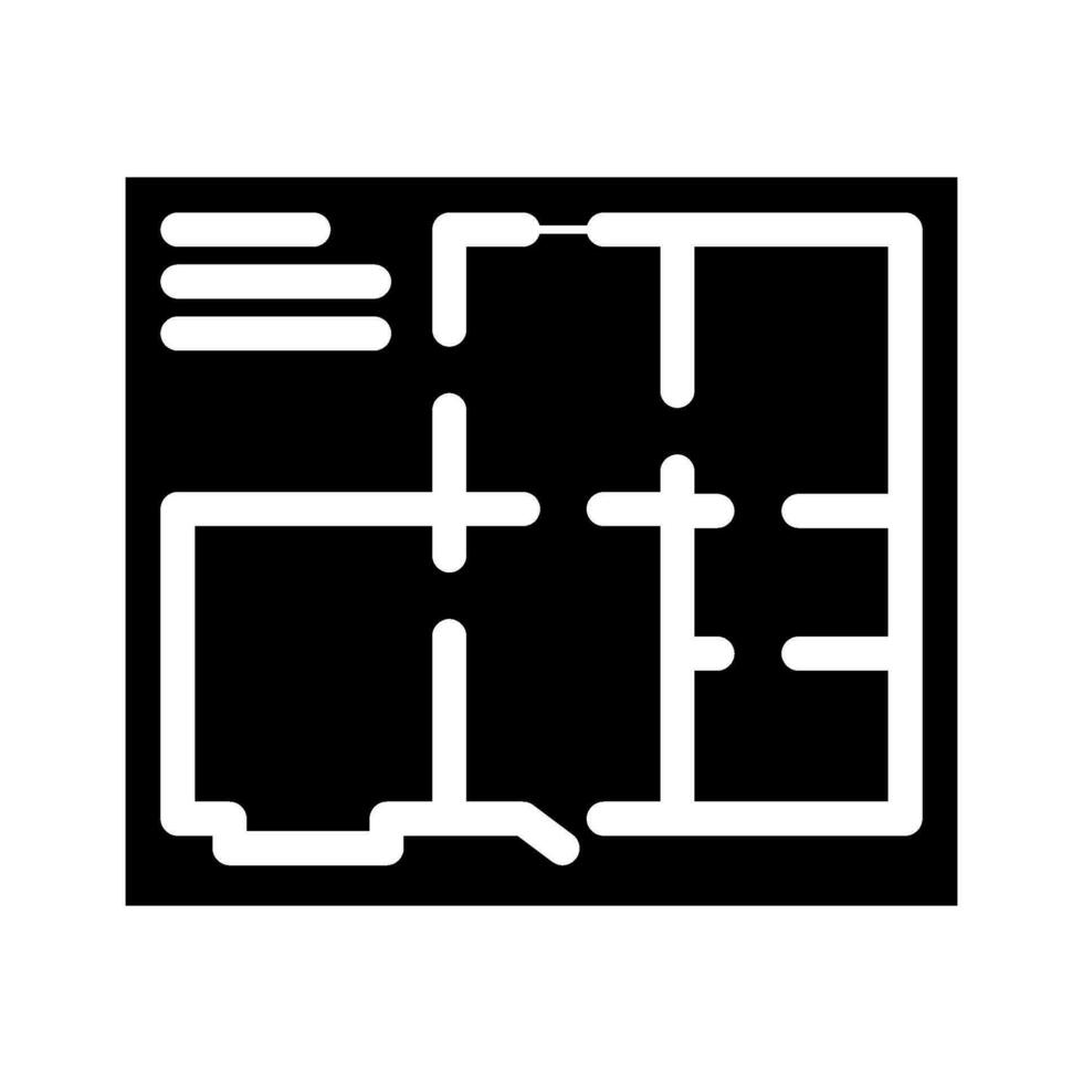 floor plans architectural drafter glyph icon vector illustration