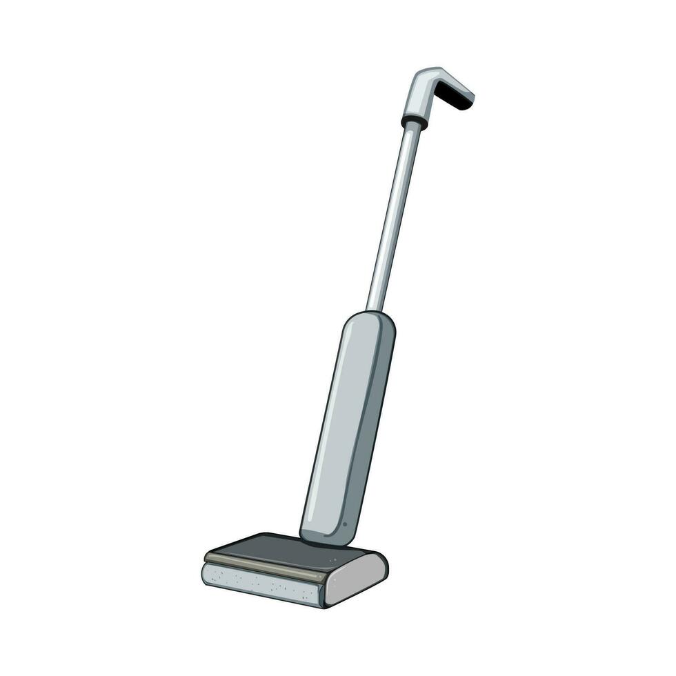 machine electric mop cartoon vector illustration