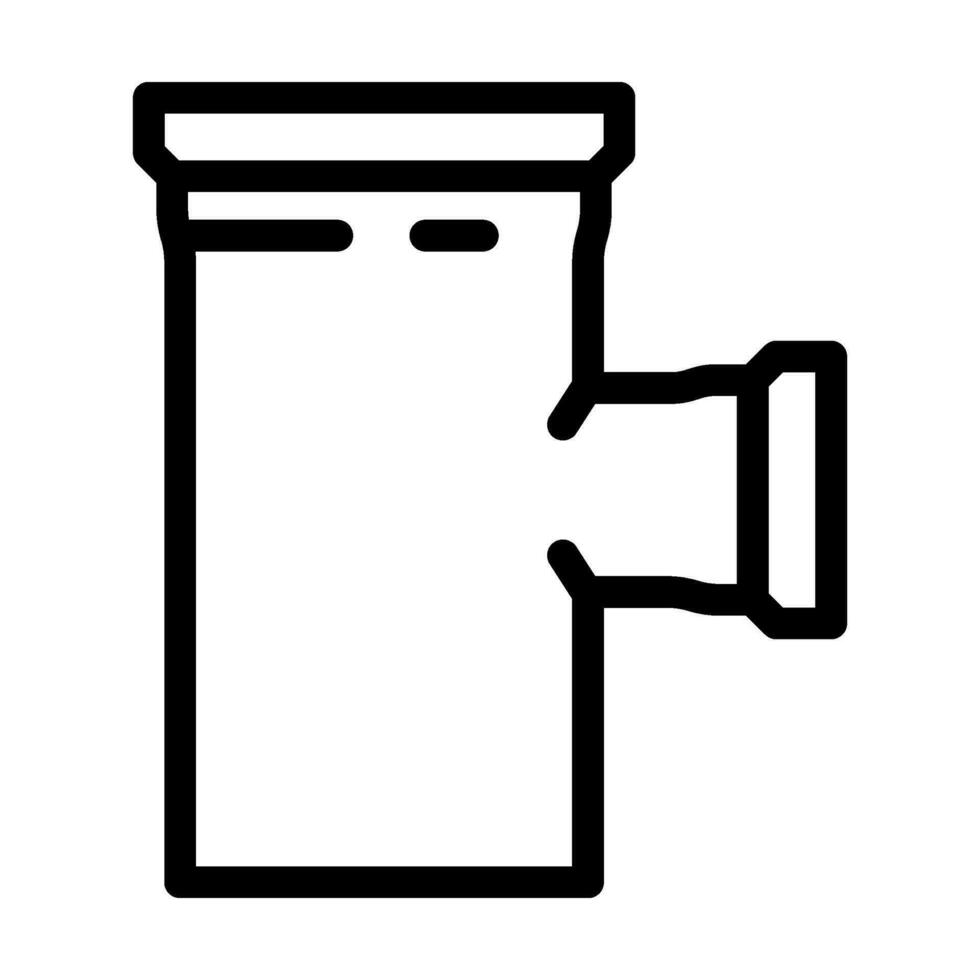 pipe pipeline line icon vector illustration