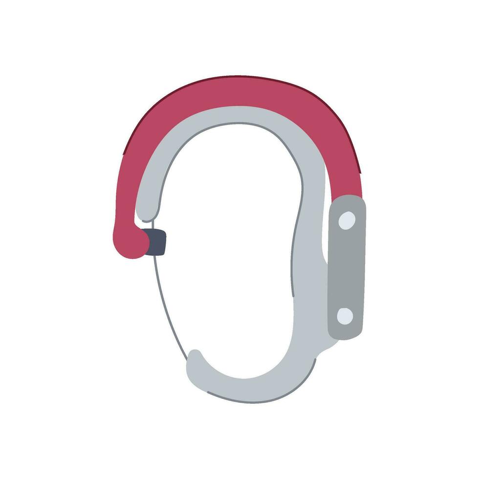 hook carabiner clip cartoon vector illustration
