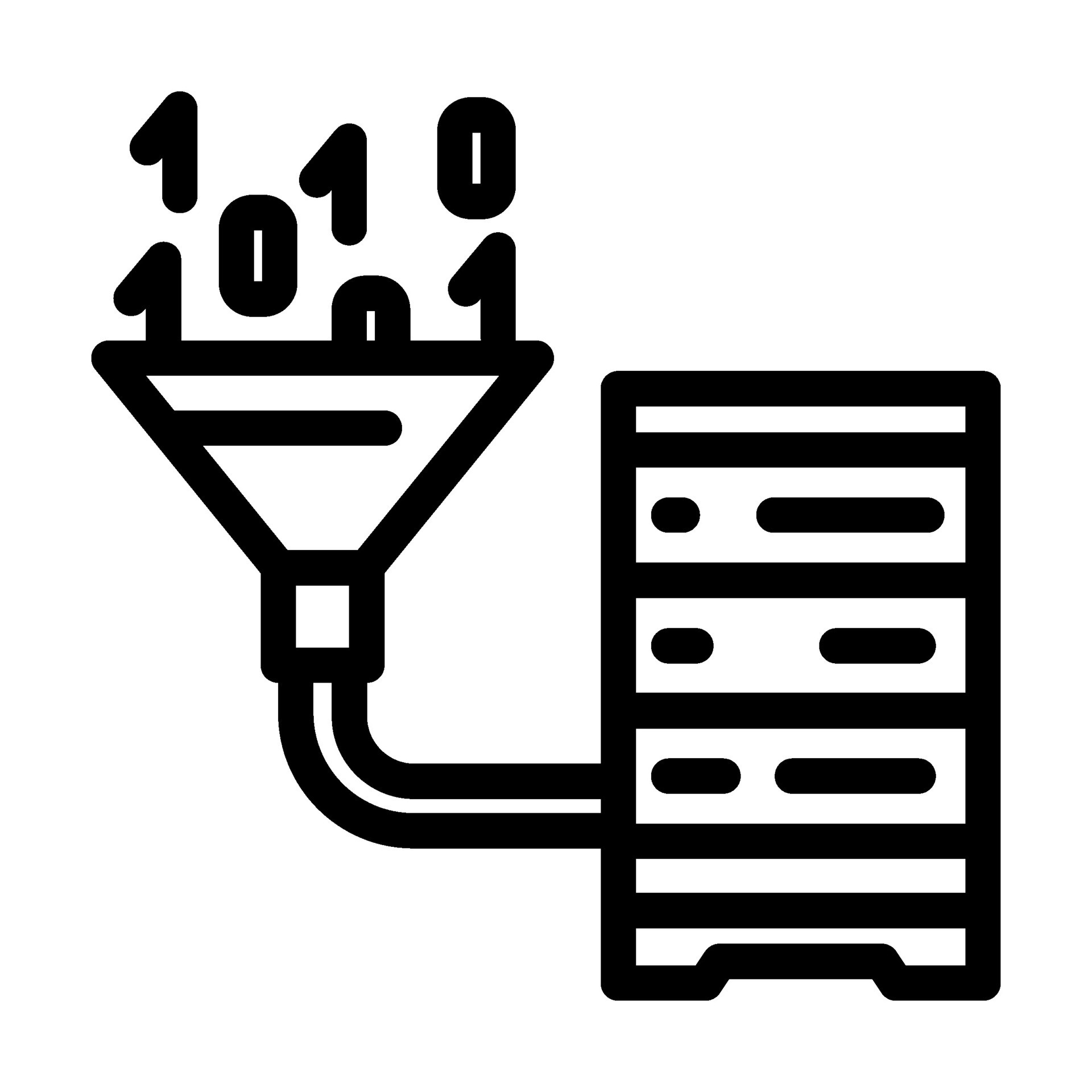 data integration database line icon vector illustration 34790447 Vector ...