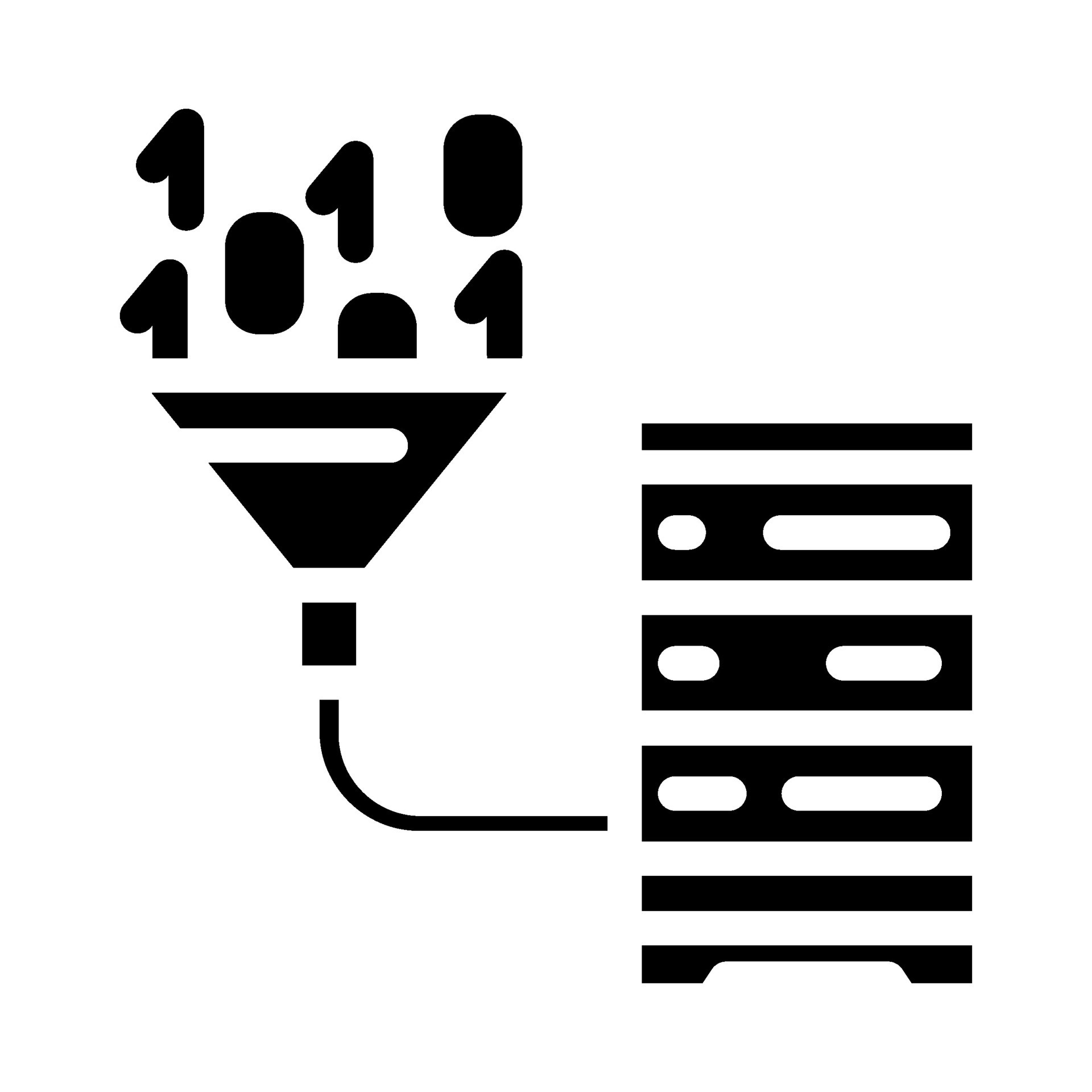 data integration database glyph icon vector illustration 34790564 ...