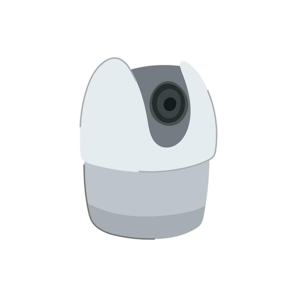 video ip camera cartoon vector illustration