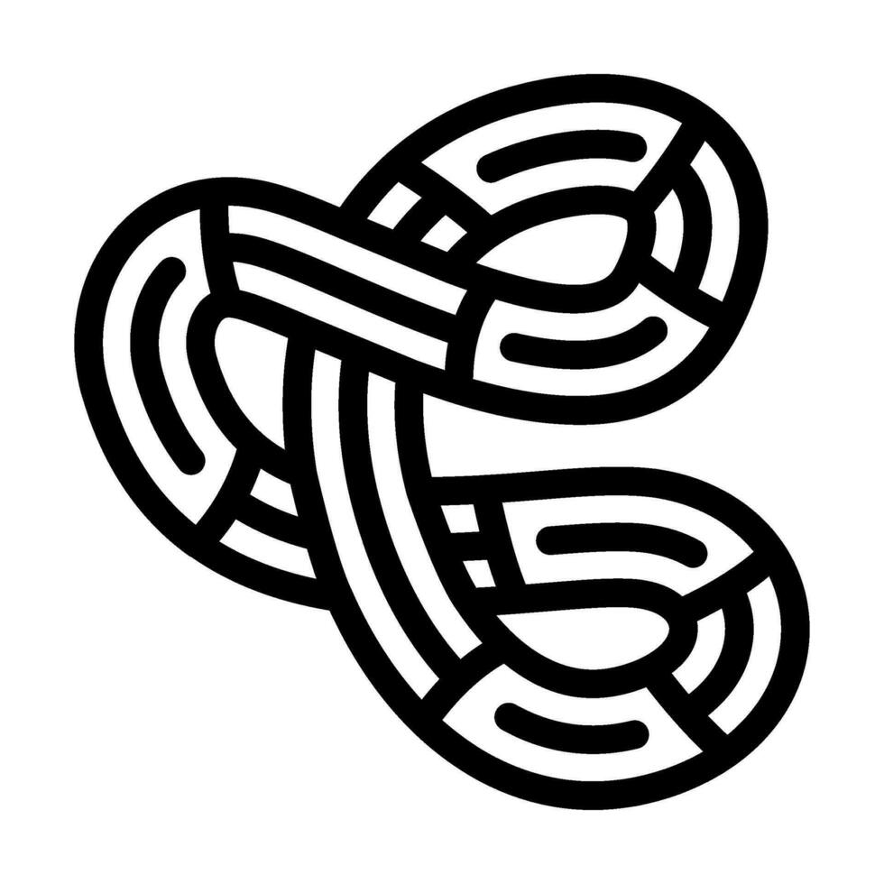 tangle toy fidget line icon vector illustration