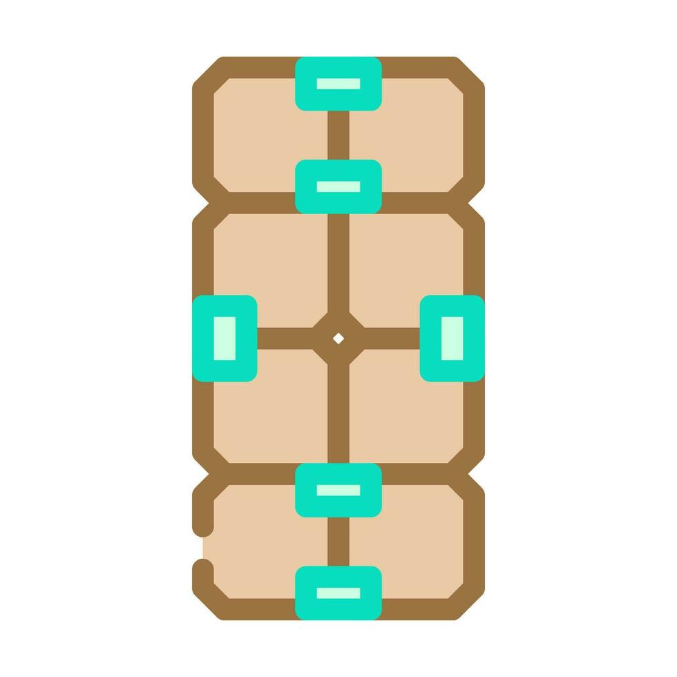 infinity cube fidget toy color icon vector illustration
