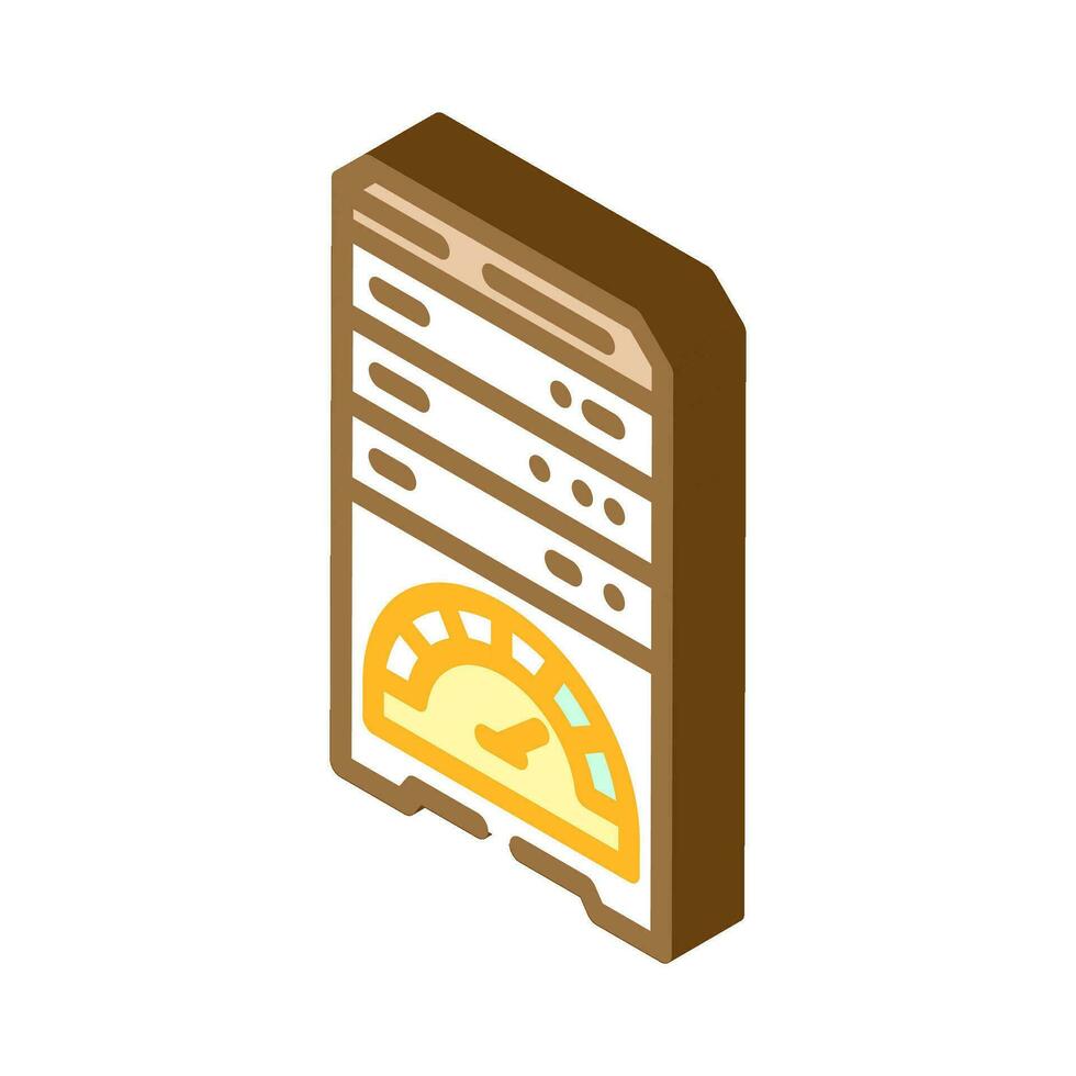 database performance isometric icon vector illustration