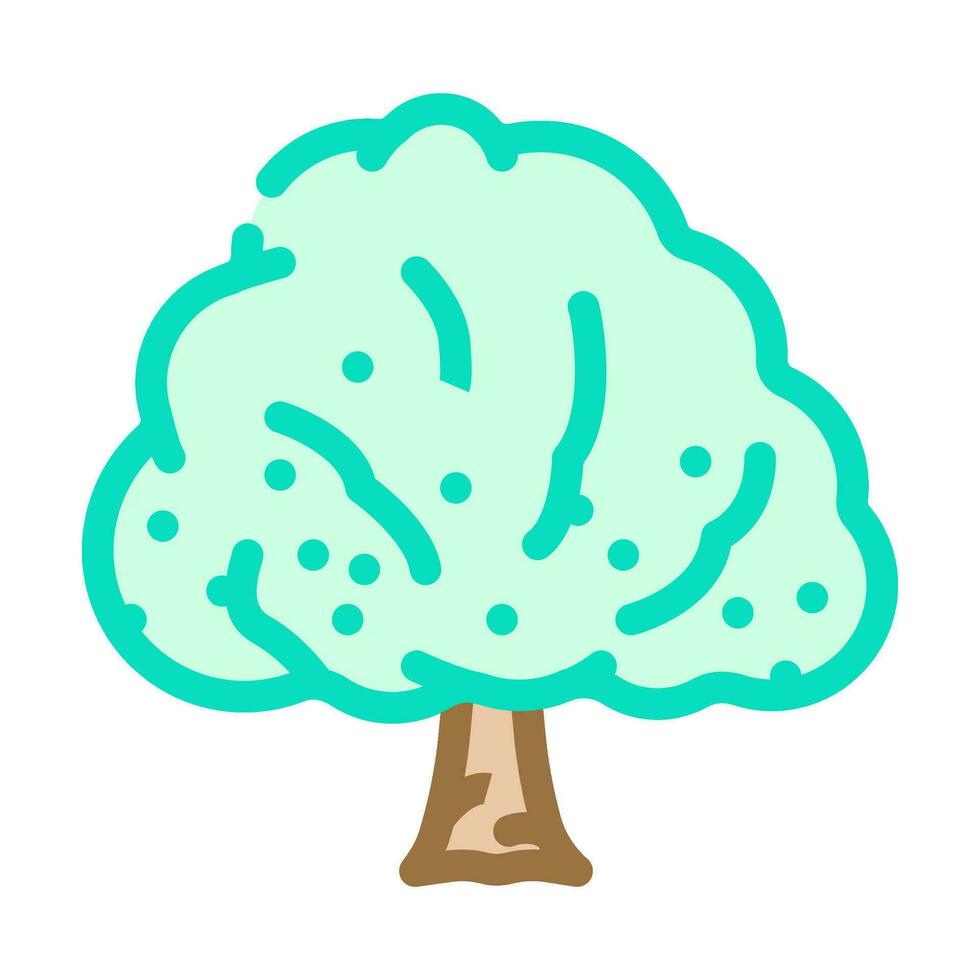 custard apple jungle amazon color icon vector illustration