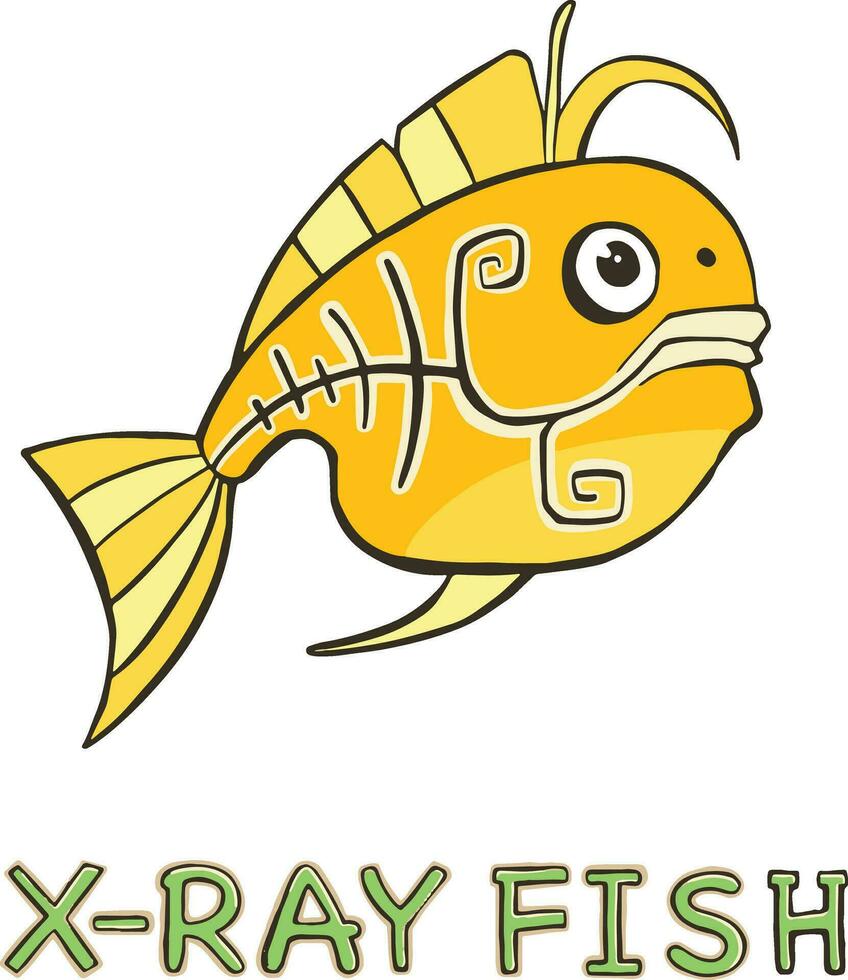 design Cute Fish. small  for stock. Vector illustration