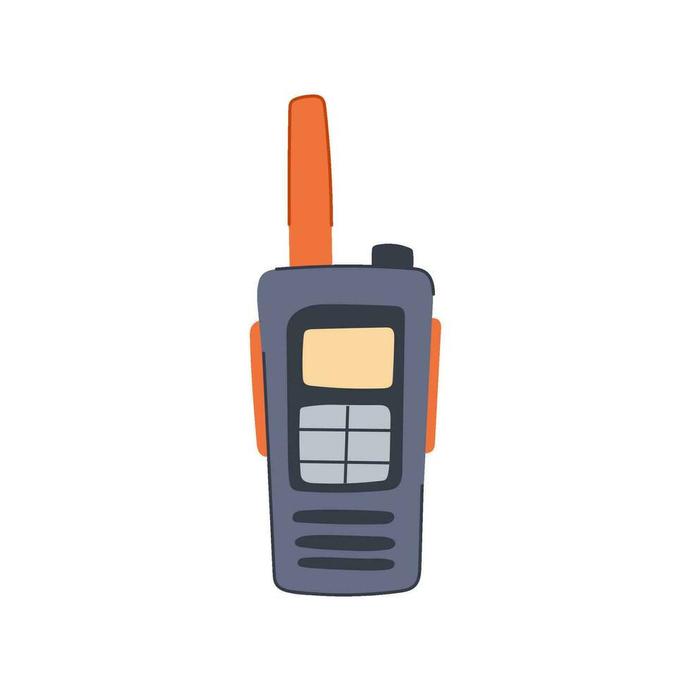 technology walkie talkie cartoon vector illustration