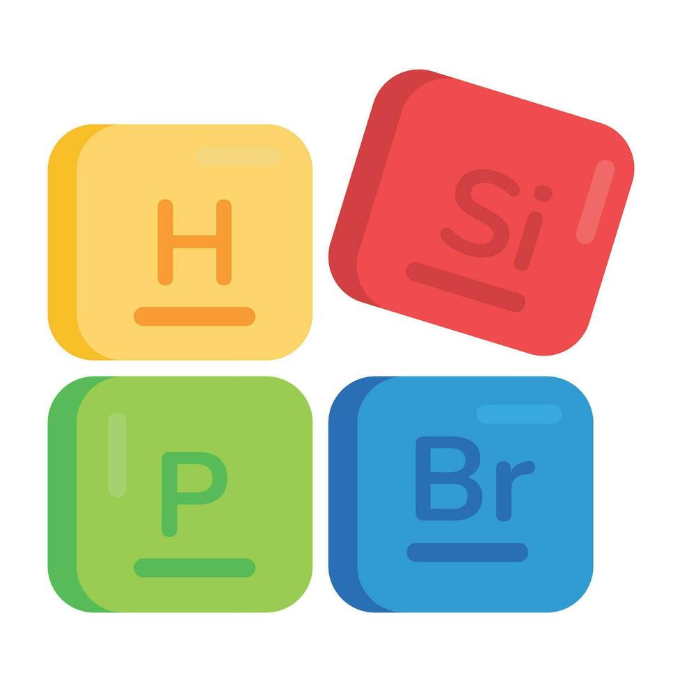 Trendy Periodic Table vector