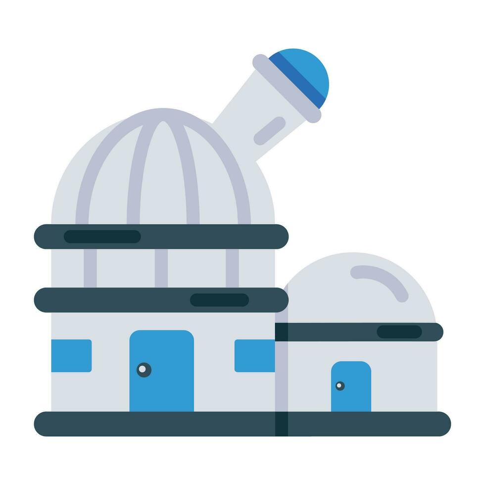 Trendy Observatory Concepts vector