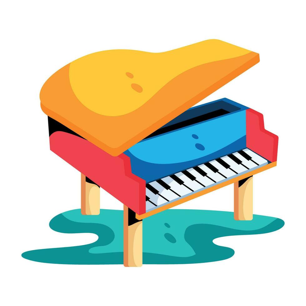 Trendy Pianoforte Concepts vector