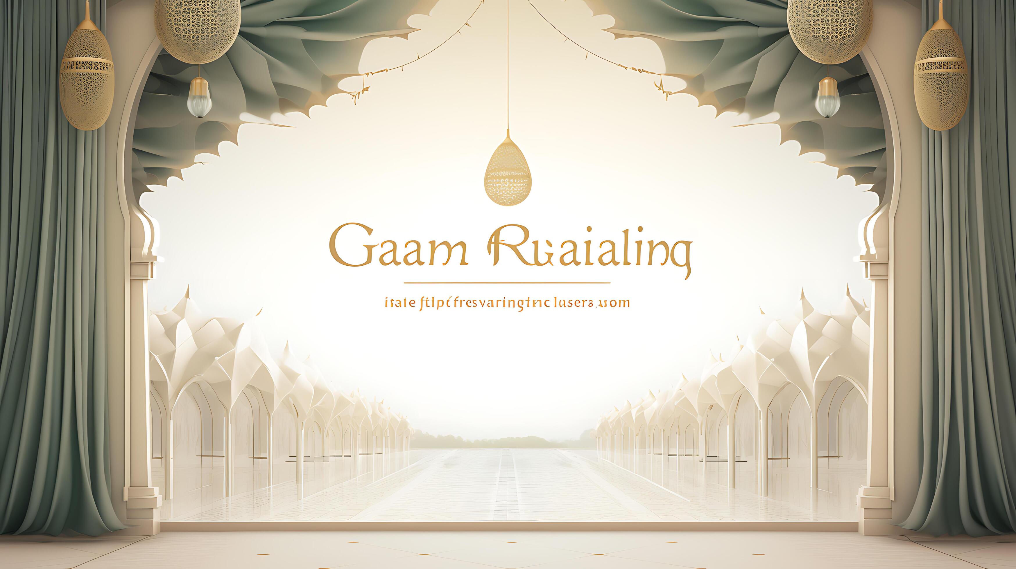 AI generated Islamic background 34791250 Stock Photo at Vecteezy