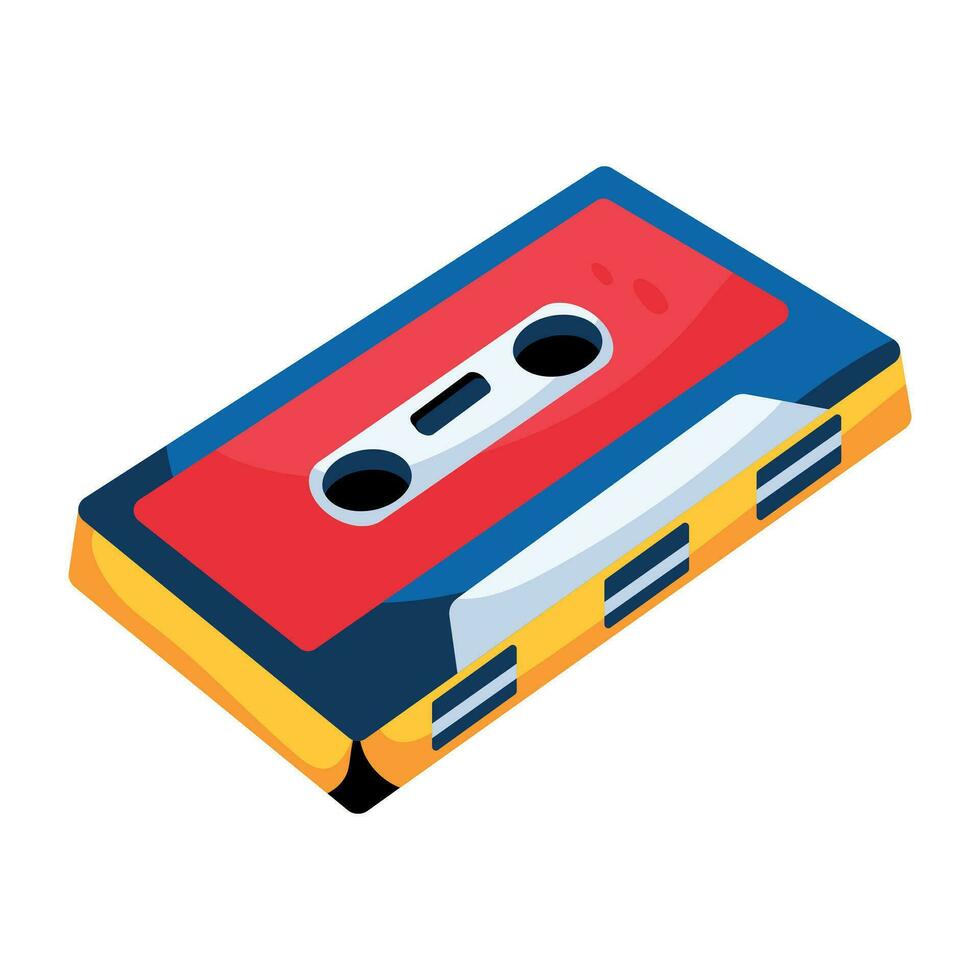 Trendy Cassette Concepts vector