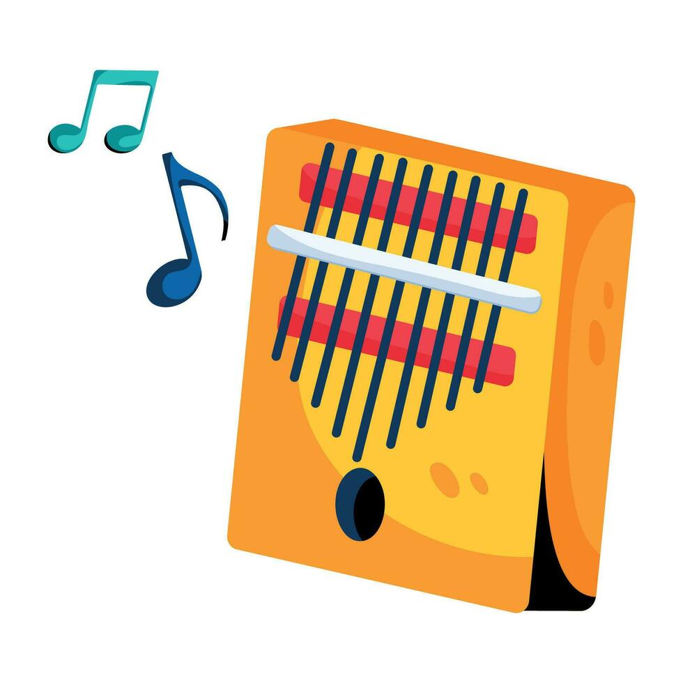 Trendy Kalimba Concepts vector