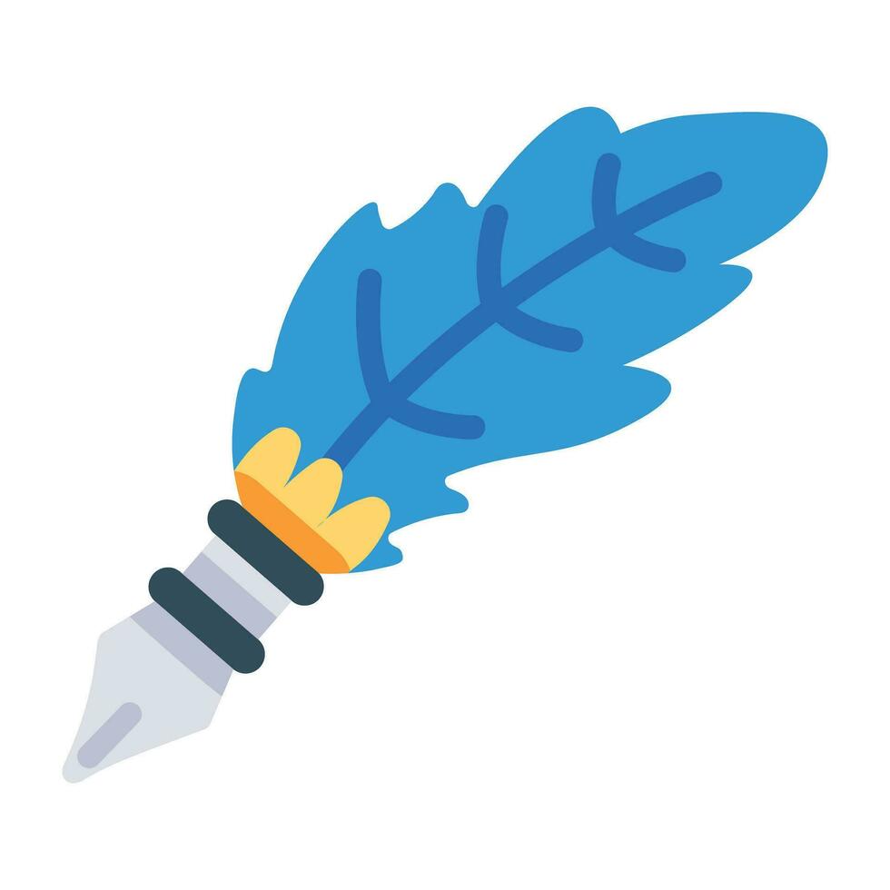 Trendy Quill Pen vector