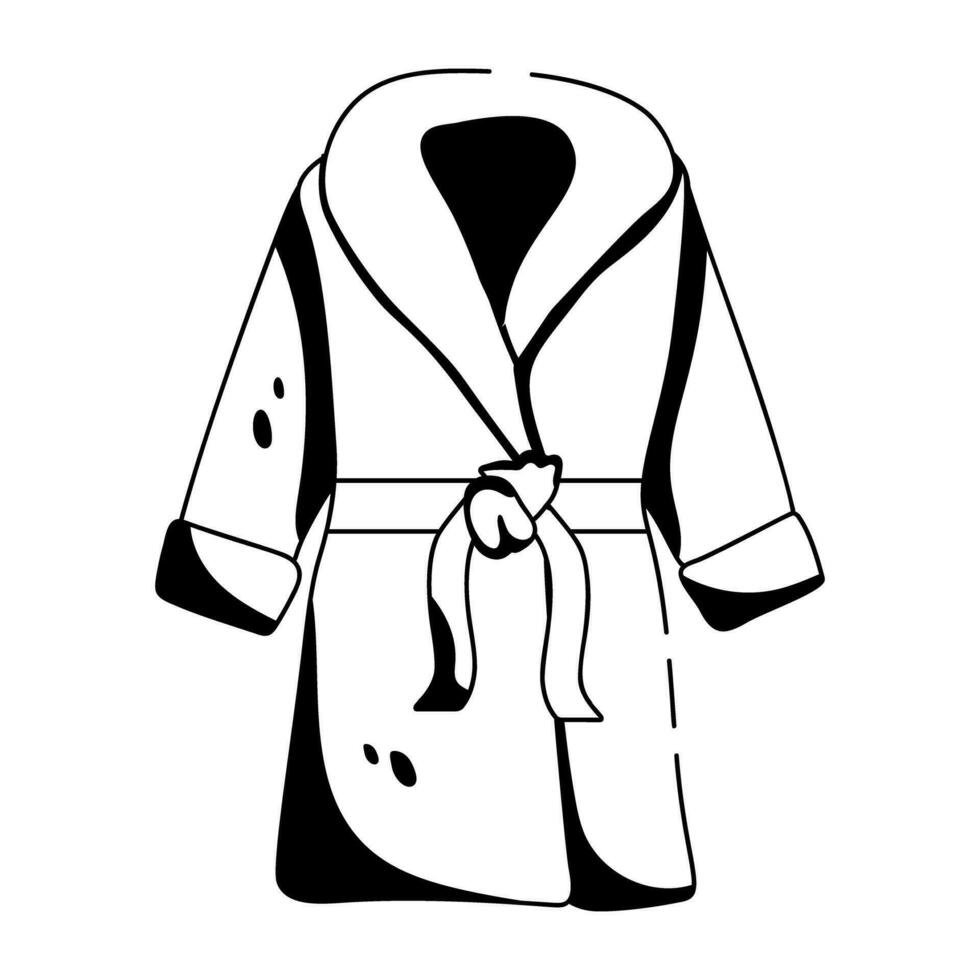 Trendy Bathrobe Concepts vector