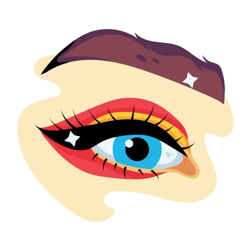 Trendy Eye Makeover vector