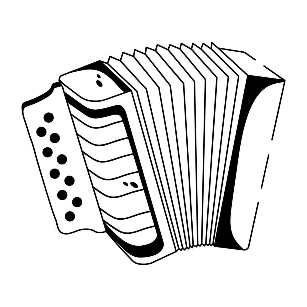 Trendy Accordion Concepts vector