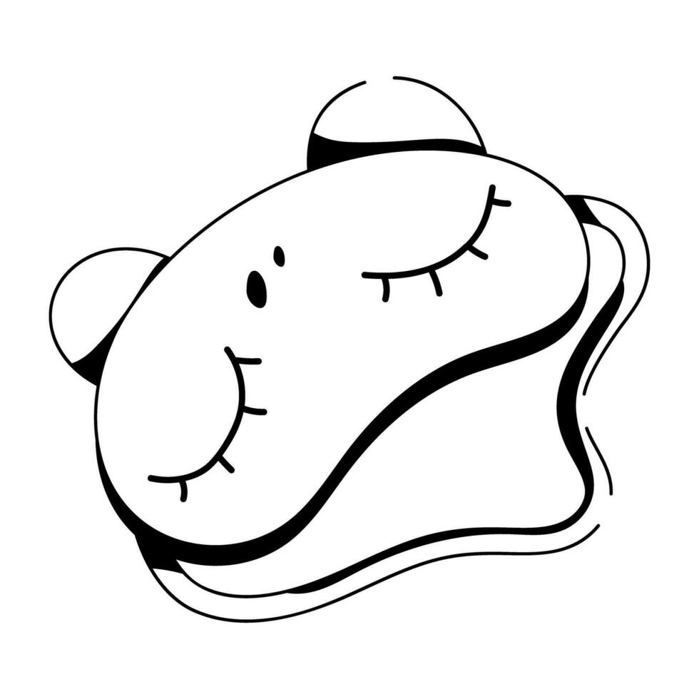 Trendy Sleeping Mask 34791550 Vector Art at Vecteezy