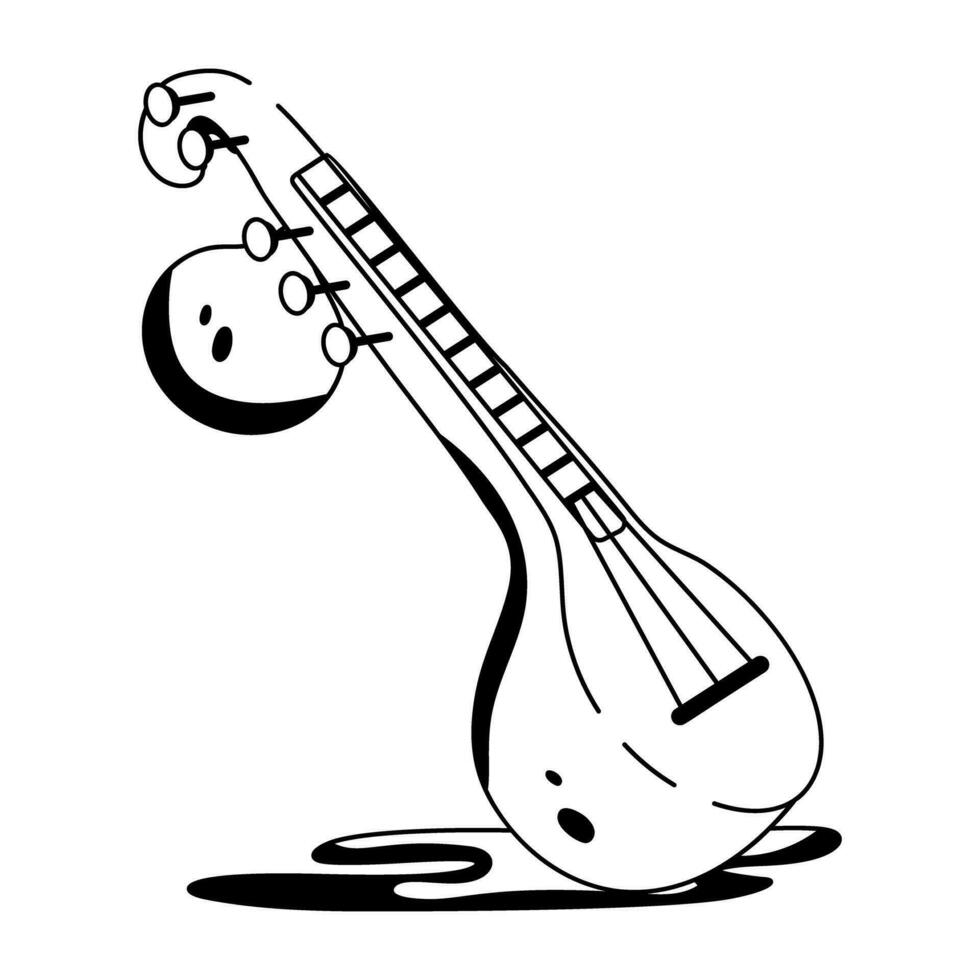 Trendy Veena Concepts vector