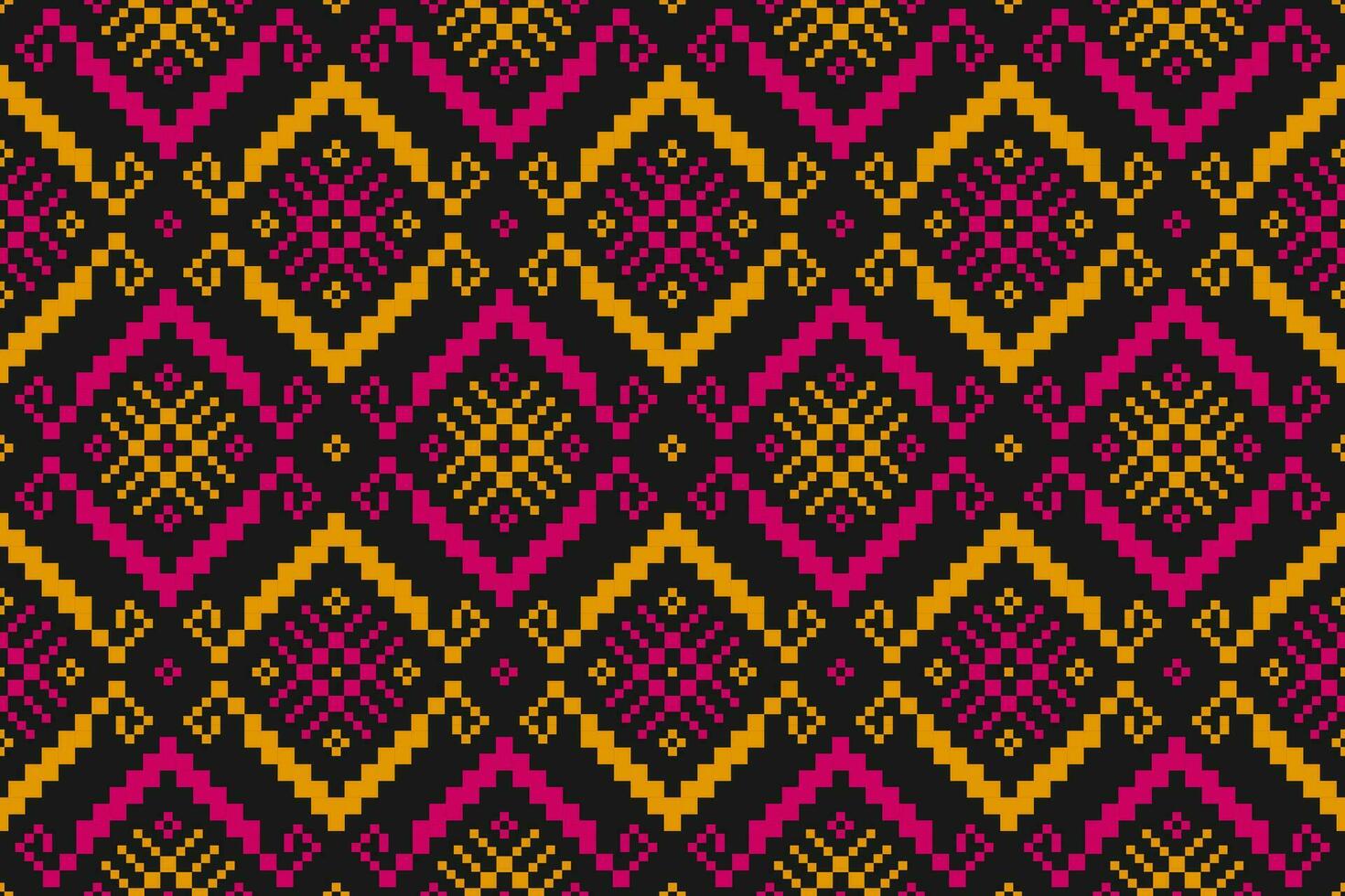 tela estilo mexicano. patrón geométrico étnico sin costuras en tribal. estampado de adornos de arte azteca. vector