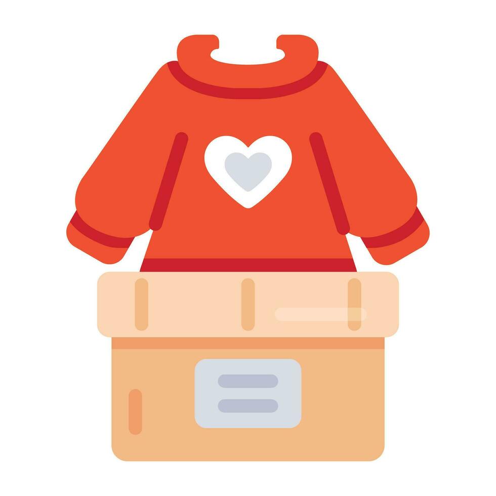 Trendy Clothes Donation vector