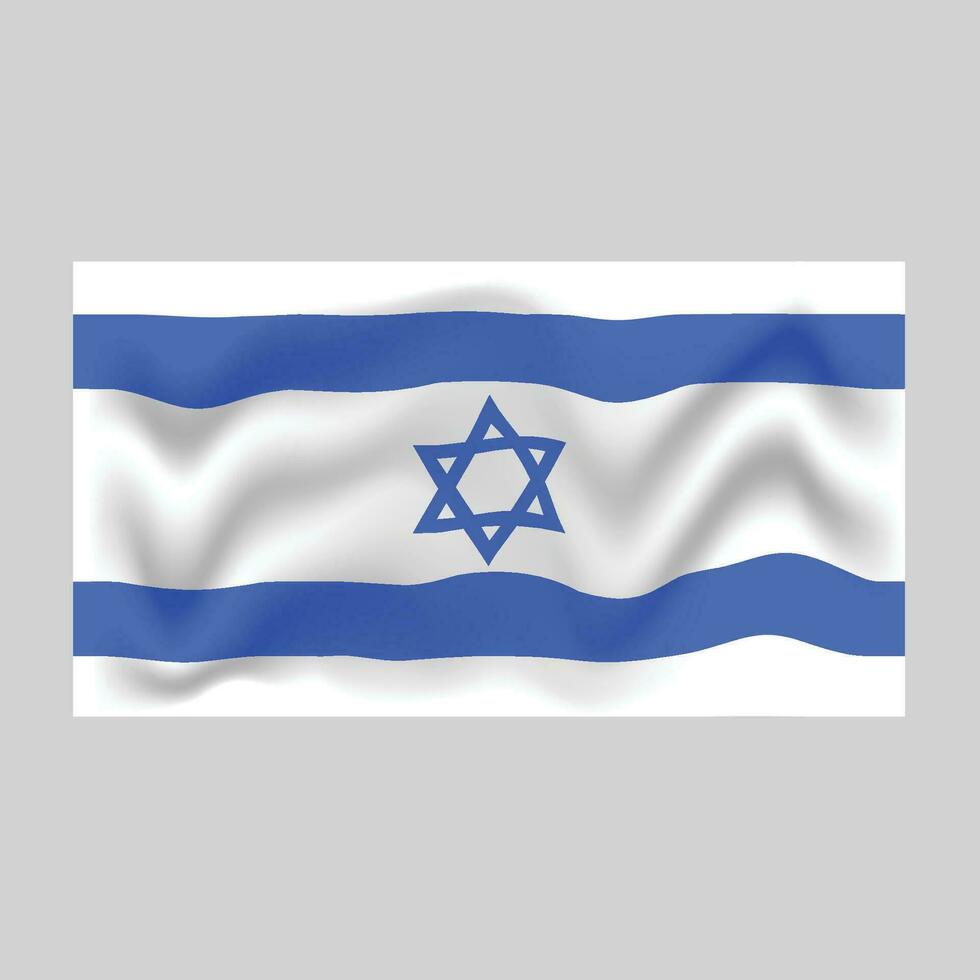 Israel bandera valores vector ilustración