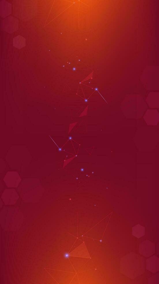 Gradient Digital technology background. Network connection dots and lines. Futuristic background for various design projects such as websites, presentations, print materials, social media posts vector