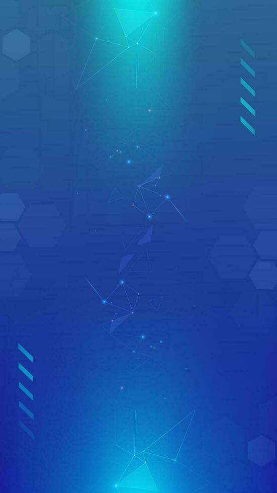 Gradient Digital technology background. Network connection dots and lines. Futuristic background for various design projects such as websites, presentations, print materials, social media posts vector