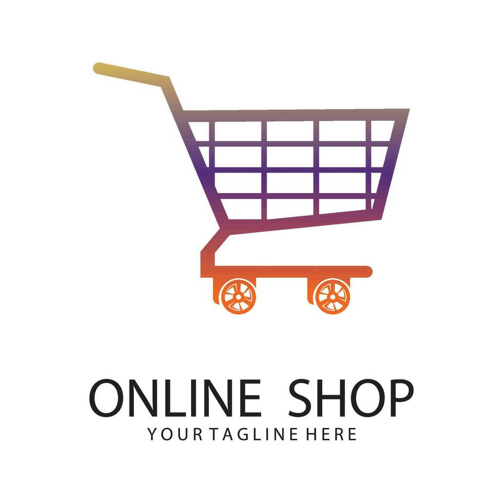 Online Shop Logo Template vector