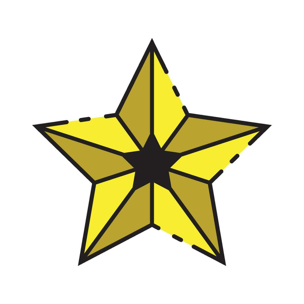 christmas star icon vector