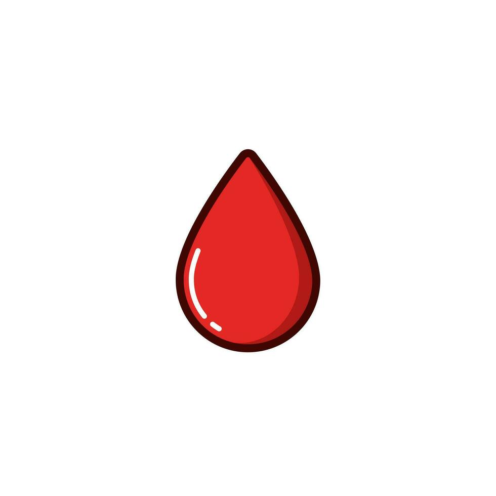 Blood  icon with Simple colorfull style Vector Illustration