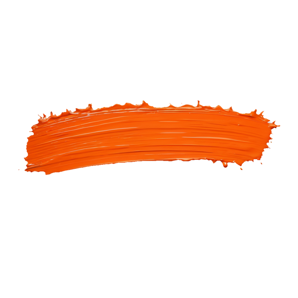 AI generated orange strip on transparent background PNG image