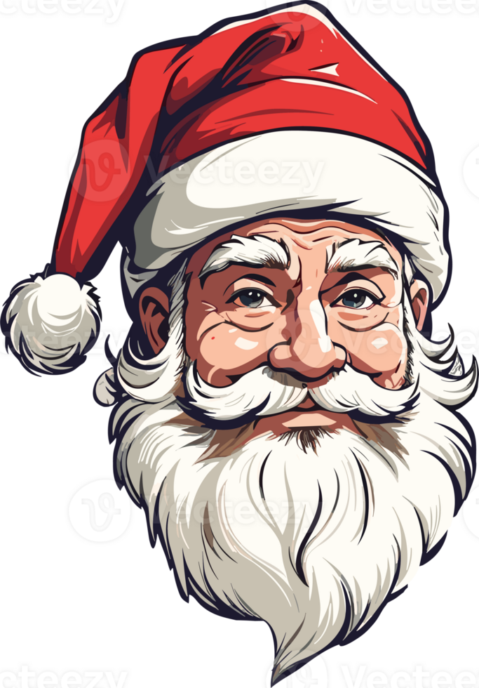 AI generated santa claus with presents png