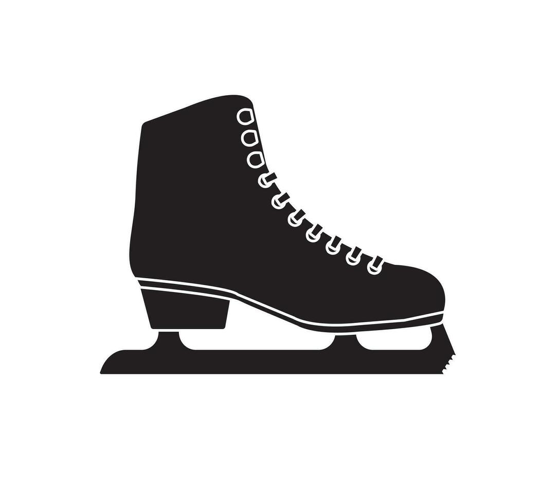 vector mano dibujado garabatear bosquejo hielo patinar