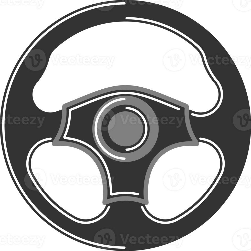 Steering Wheel Illustration PNG Transparent Background