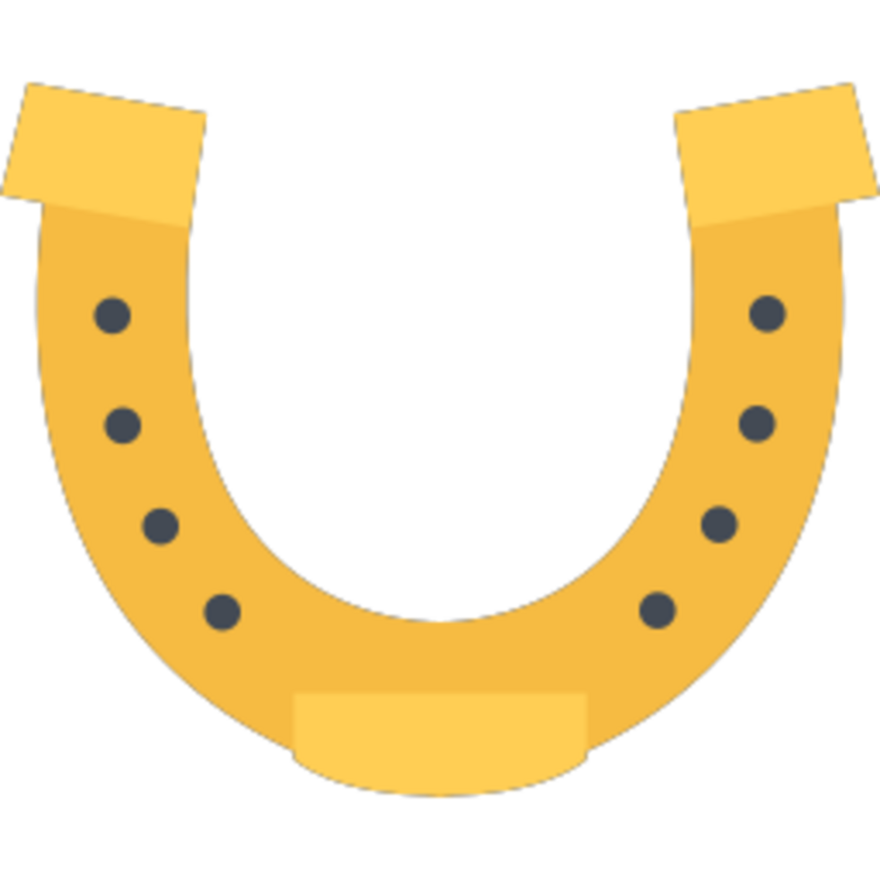 Horseshoe illustration design png