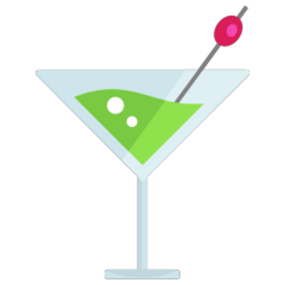 martini ilustración diseño png