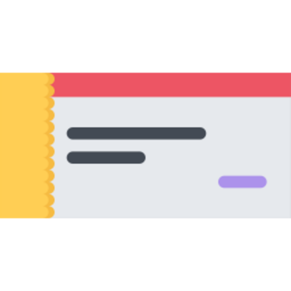 Checkbook illustration design png