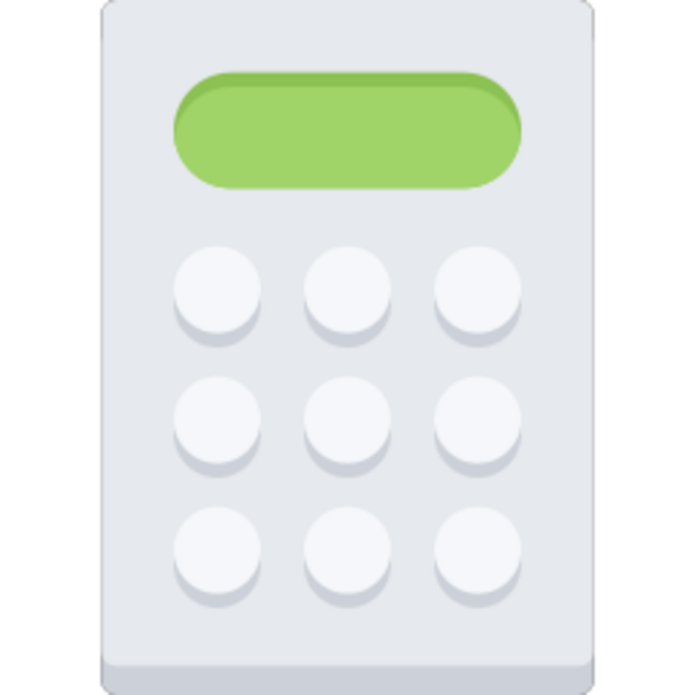 Calculator illustration design png