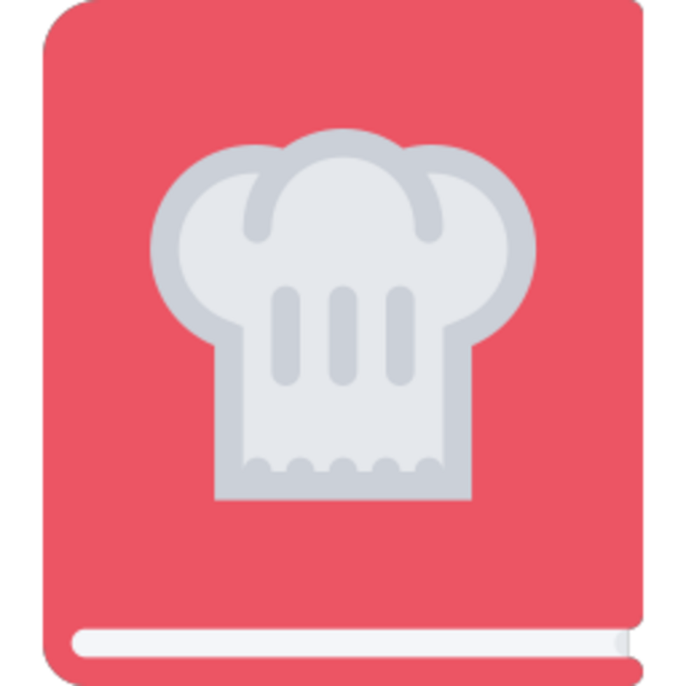 Cook book illustration design png