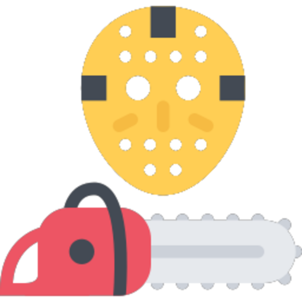 Chainsaw mask illustration design png